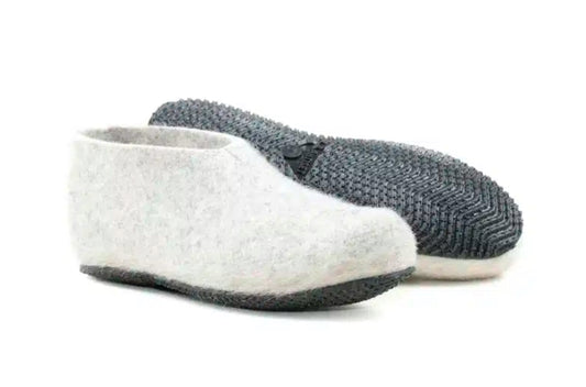 Felt Slipper - Light Grey