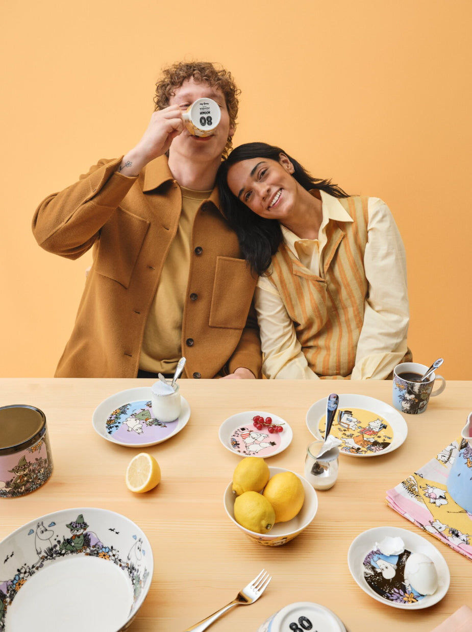 Moomin Plate/Saucer Friends Forever 80