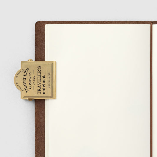 Traveler’s Notebook Brass Clip - TRC Logo