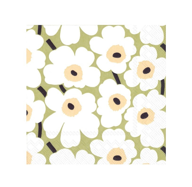 Unikko Light Green Luncheon Napkins