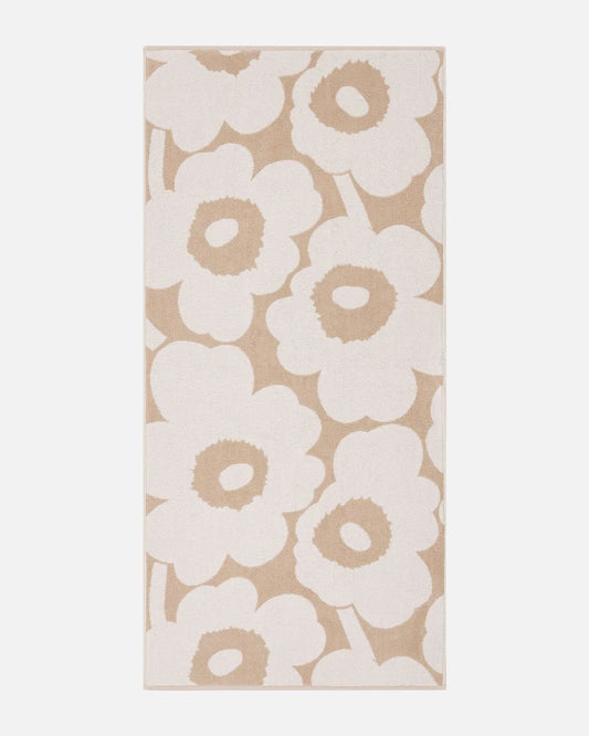 Unikko Bath Towel, Beige