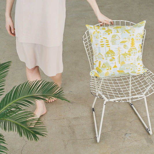 Mökkilä Yellow Cushion Cover - Kauniste