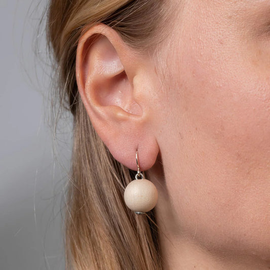 Aarikka Karpalo Earrings, Citron Yellow