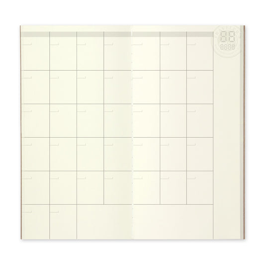 Traveler’s Notebook Refill Free Diary (Monthly) - Regular 017