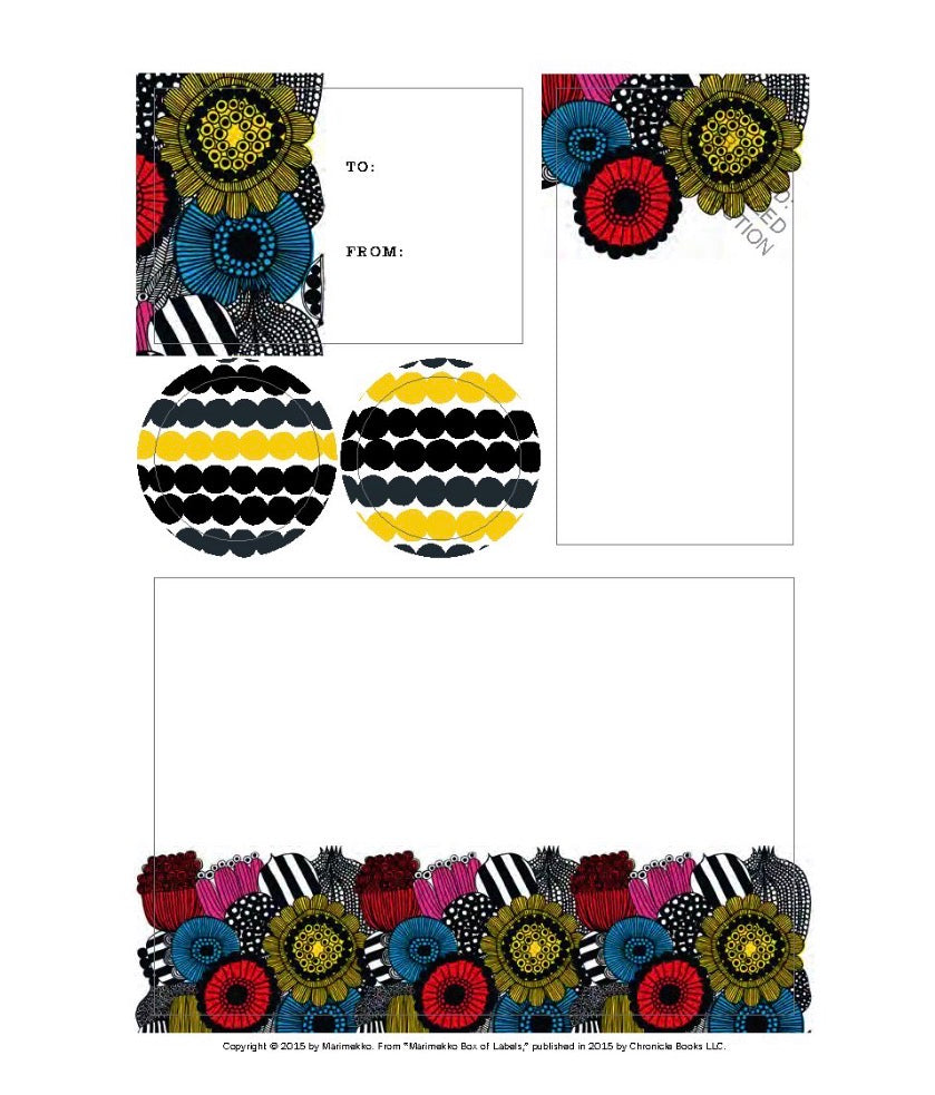 Marimekko Box of Labels