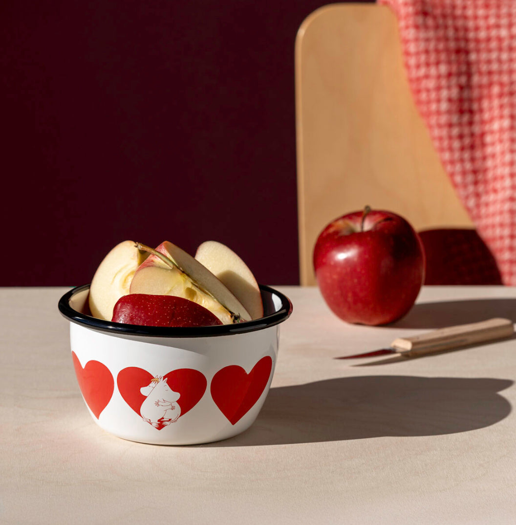 Moomin Enamel Bowl - Heart