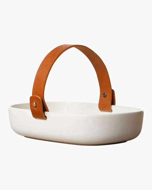 Oiva Koppa White Serving Dish