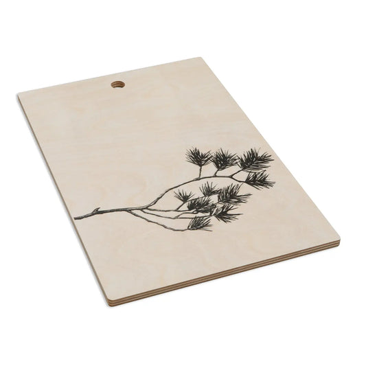 Cutting Board Pine Branch