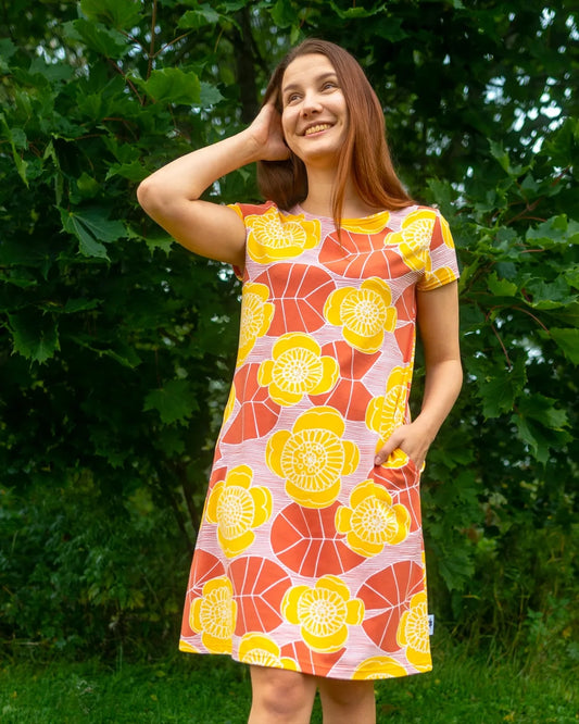 Sointu Dress, Ulpukka, Sun - Rust