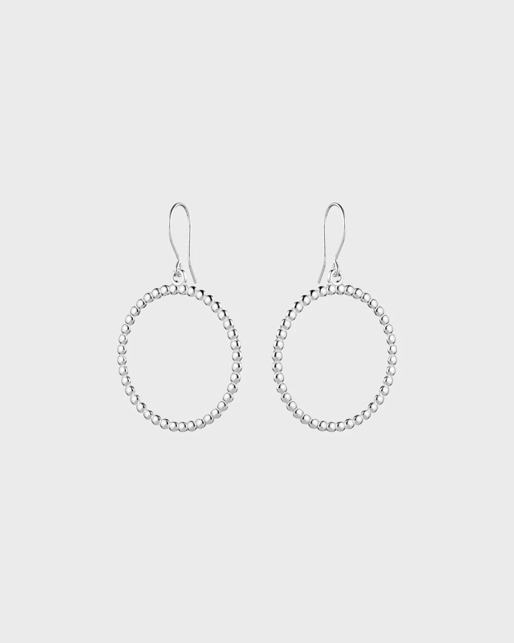 Circle of Light Silver Earrings