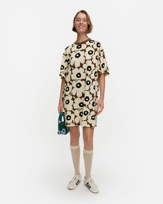 Palikka Unikko Tunic. Beige, Brown