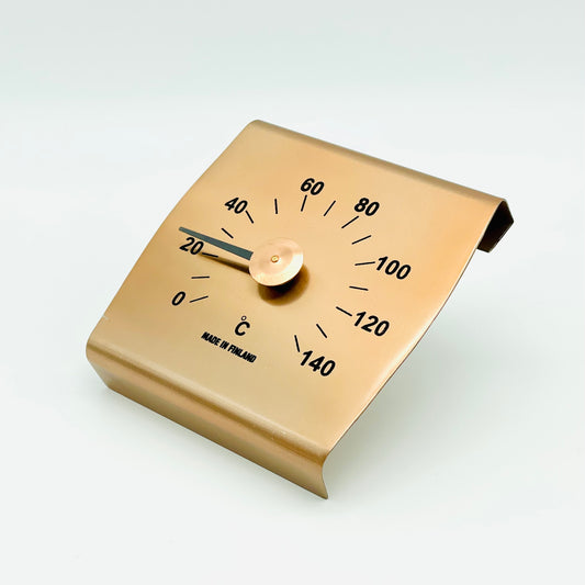 Sauna Thermometer, Copper Plated
