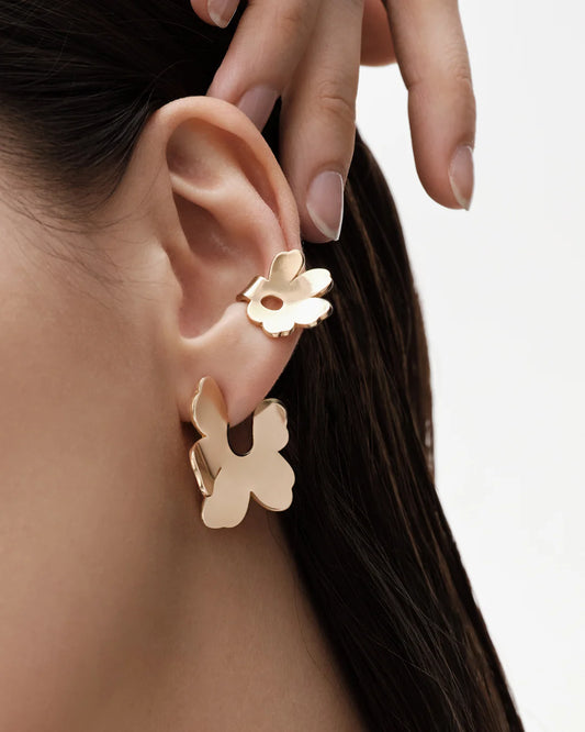 Kalevala x Marimekko Unikko Small Bronze Earrings