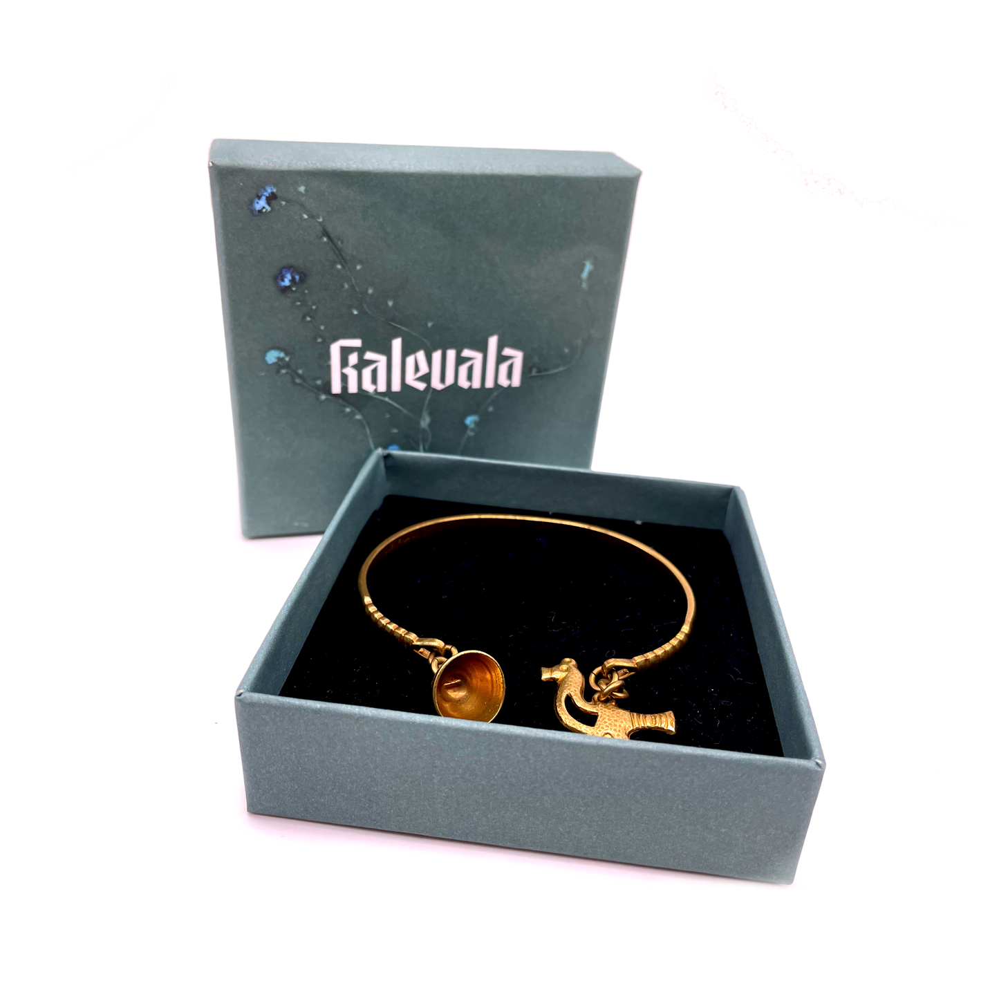 Vintage Kalevala Bronze Lintunen Bracelet c. 1950s