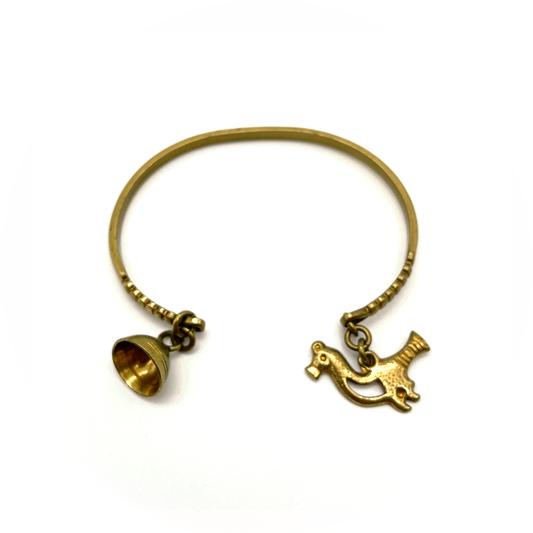 Vintage Kalevala Bronze Lintunen Bracelet c. 1950s