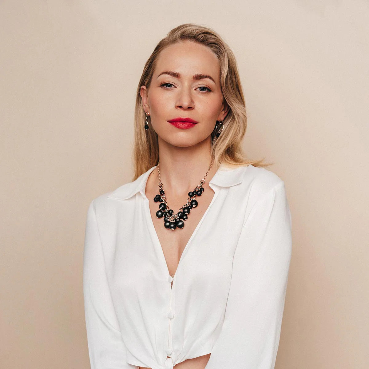 Aarikka Karuselli necklace, black