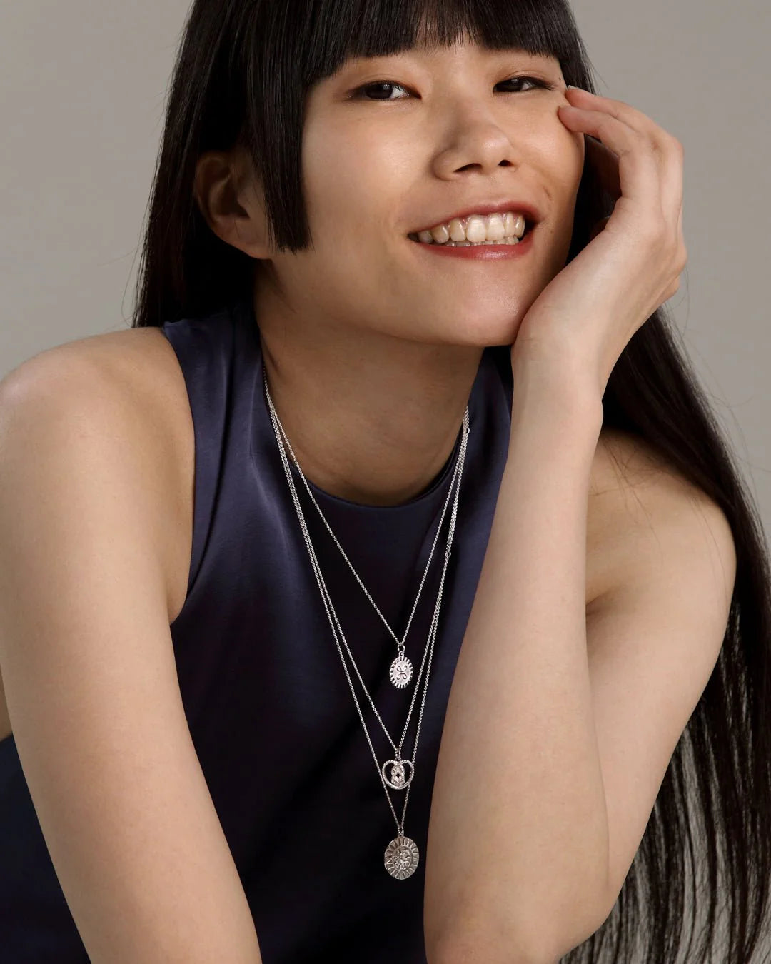 Amulet Pendant Sun Lion Silver