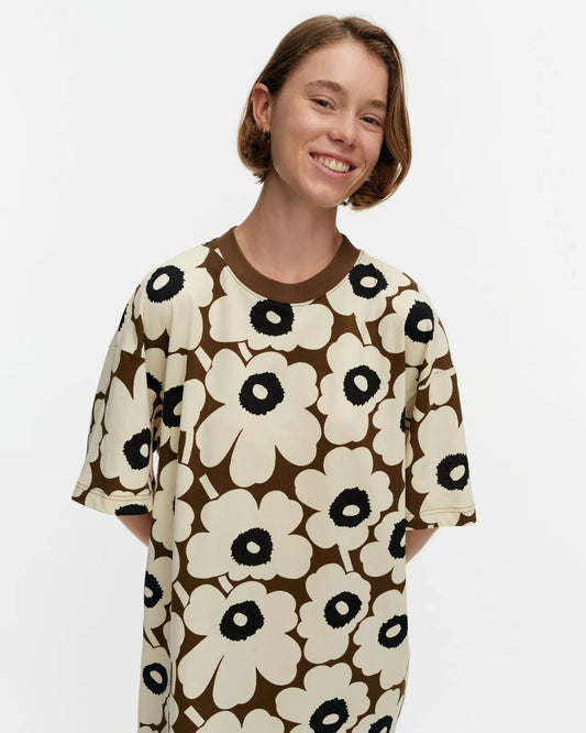 Palikka Unikko Tunic. Beige, Brown