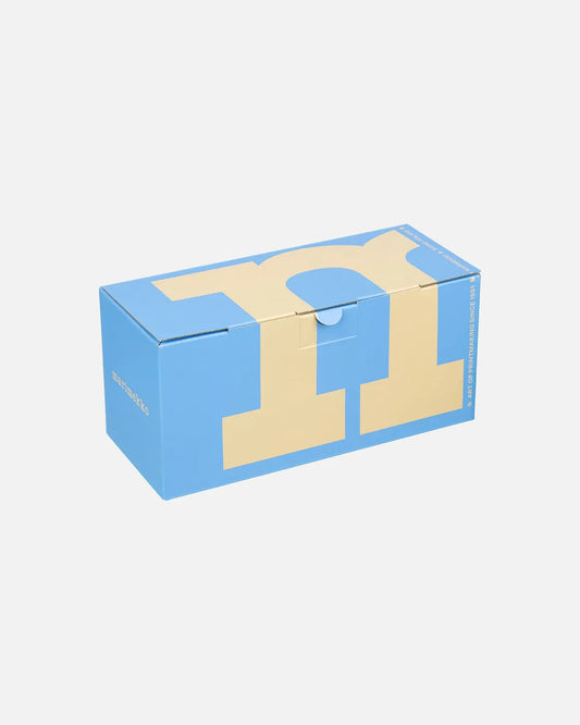 Unikko Mug Pair | white, blue, sand, orange