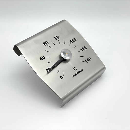 Sauna Thermometer, Stainless Steel