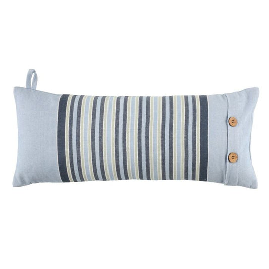 Sauna Cushion Stripe Blue 55 x 22 cm