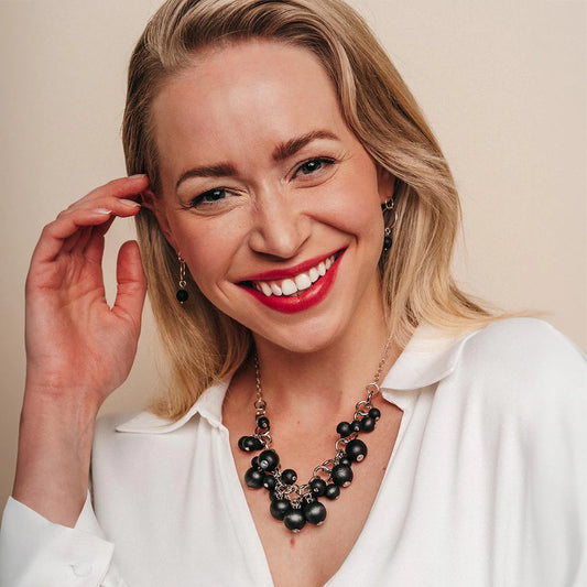 Aarikka Karuselli necklace, ecru