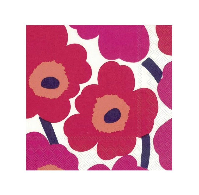 Unikko Red Luncheon Napkins