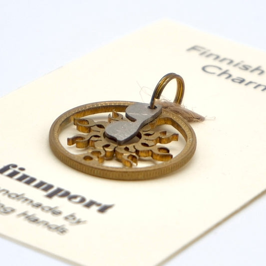 Finnish Coin Charm – Sun and Shades