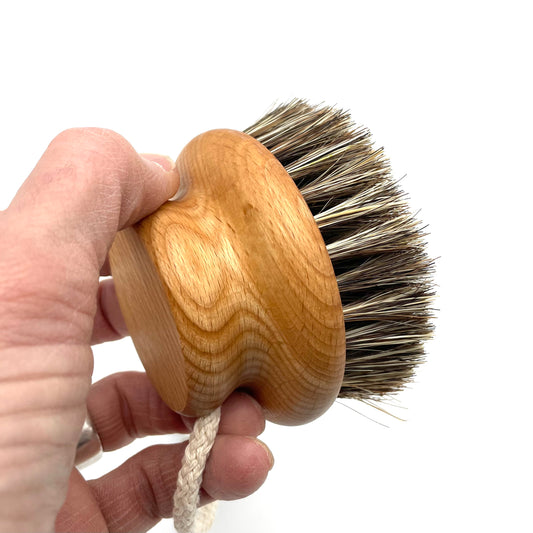 Keller Bürsten “Button” Massage Brush – FSC Beechwood with WellFit Bristles