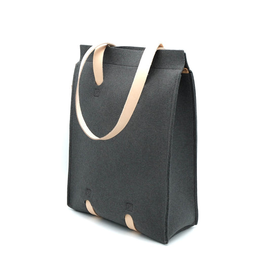 Laukku - Wool Felt Bag - Grey