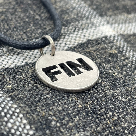 FIN Pendant – Handcrafted from a Finnish 50 Penni Coin