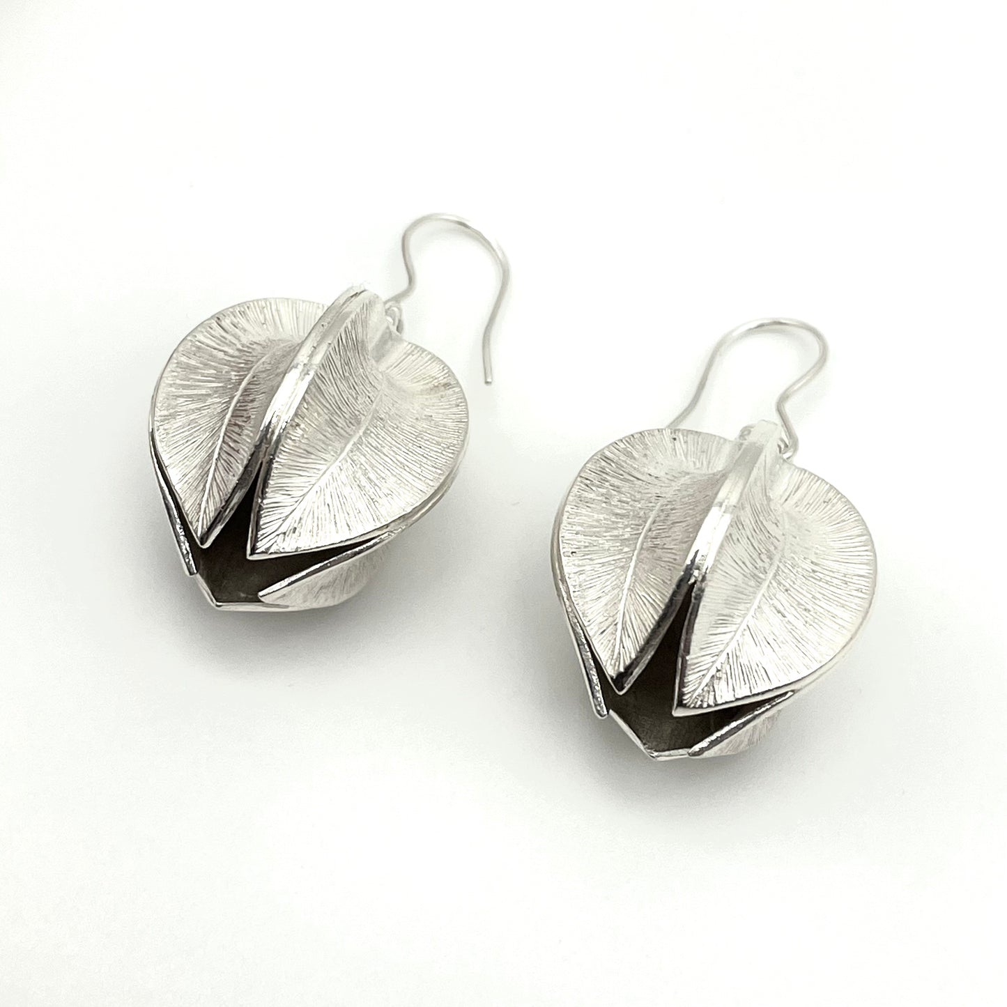 Vintage Kalevala Iso Lumikukka Large Earrings – Sterling Silver Snow Flower