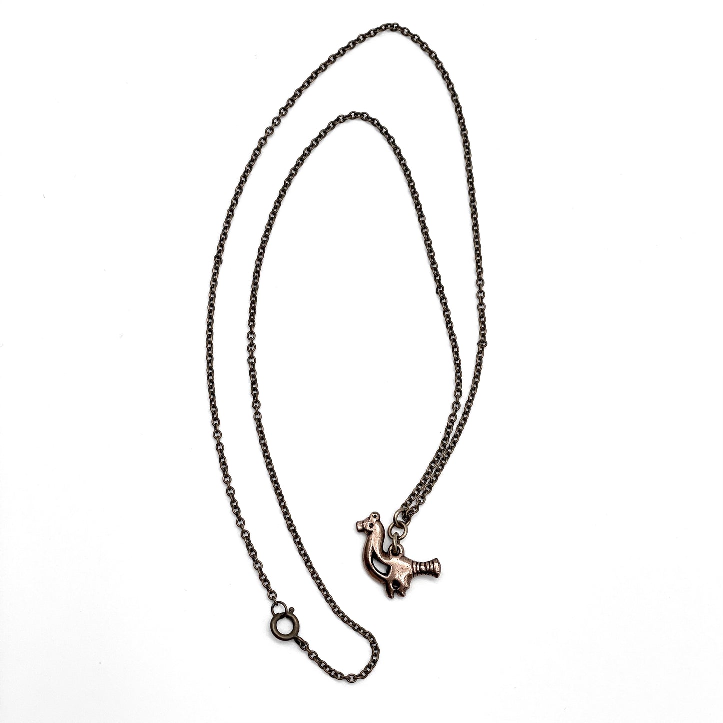 Vintage Kalevala Lintunen Bird Bronze Pendant