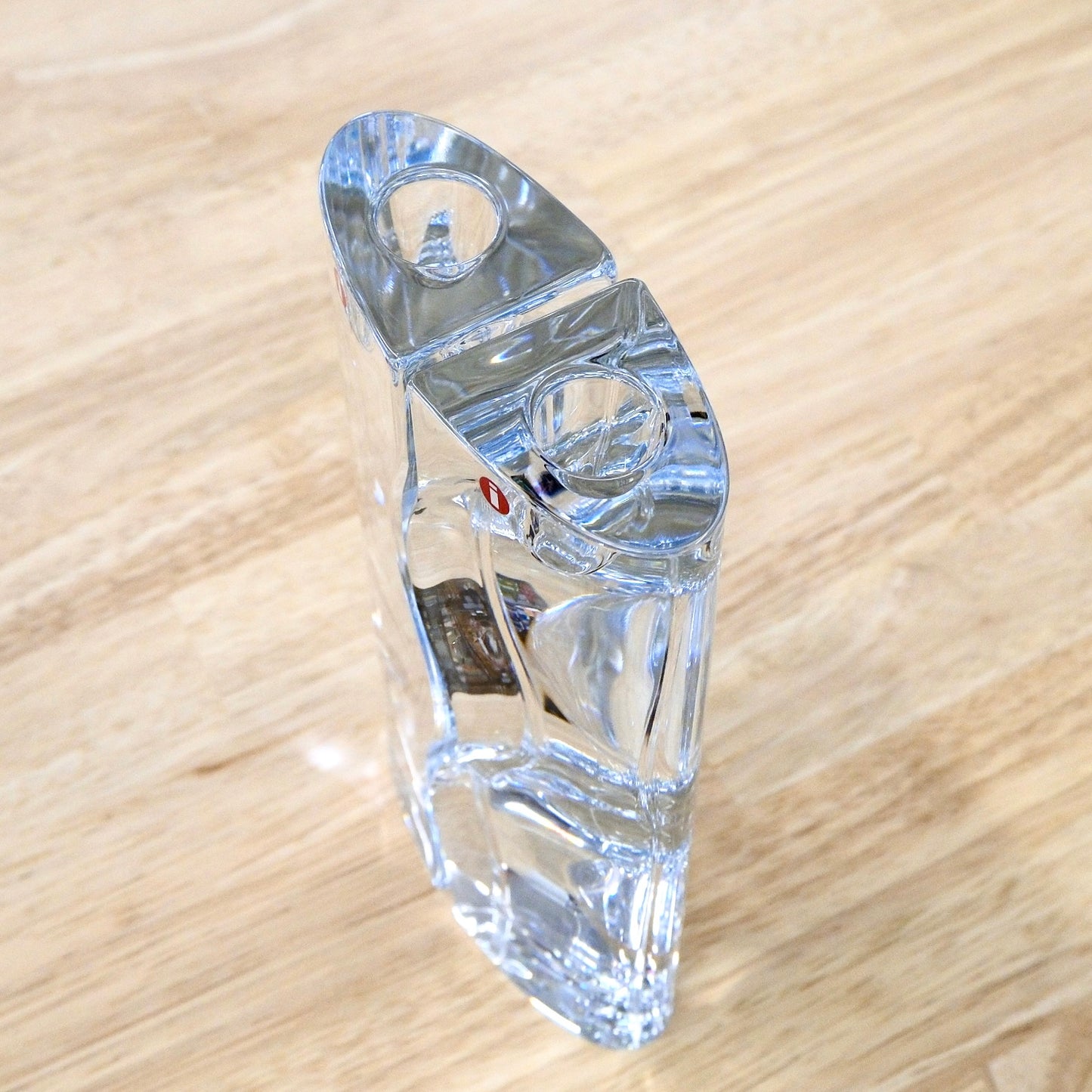 Iittala Pari Candleholders, 22 cm – Clear (Pair, Vintage 1988)