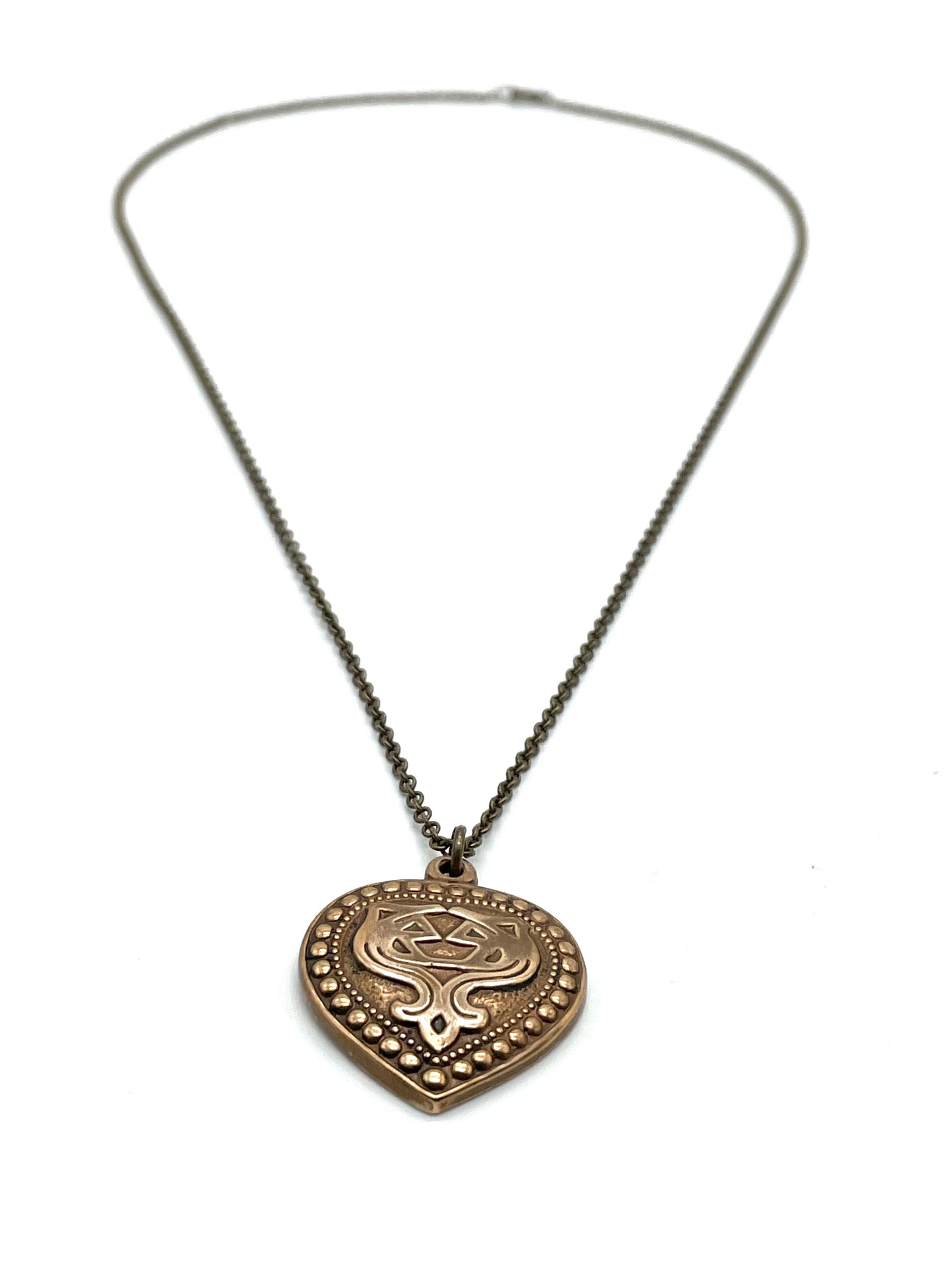 Vintage Kalevala Koru Aarrekääty Pendant | Bronze