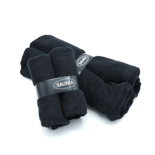 Face Towel – Linen Terry (Black) 50×70cm