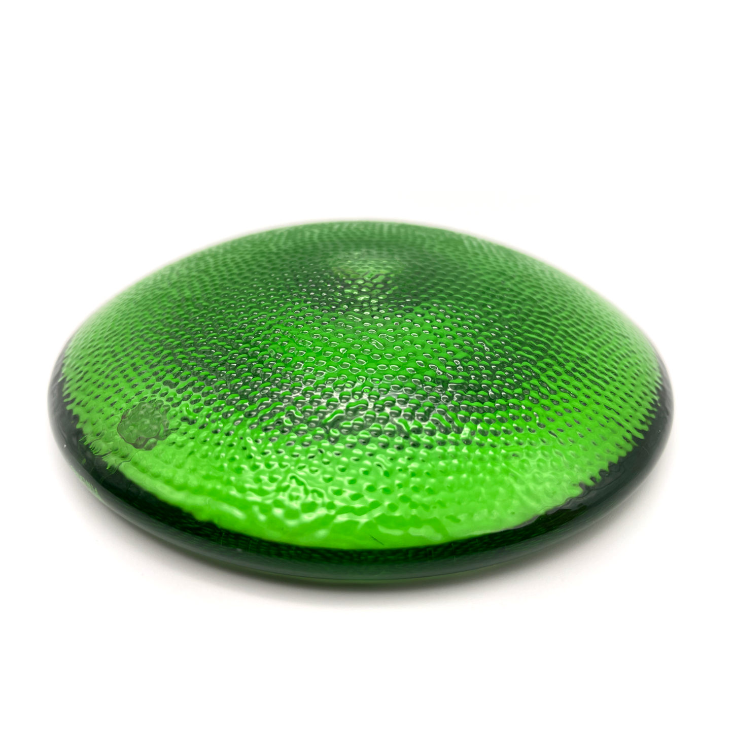 Vintage Iittala Nappi Green Glass Candlestick – Markku Salo (1990s)