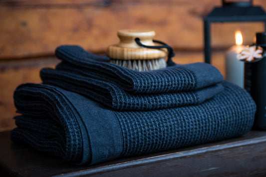 Rento Kenno Bath Towel - Dark Blue