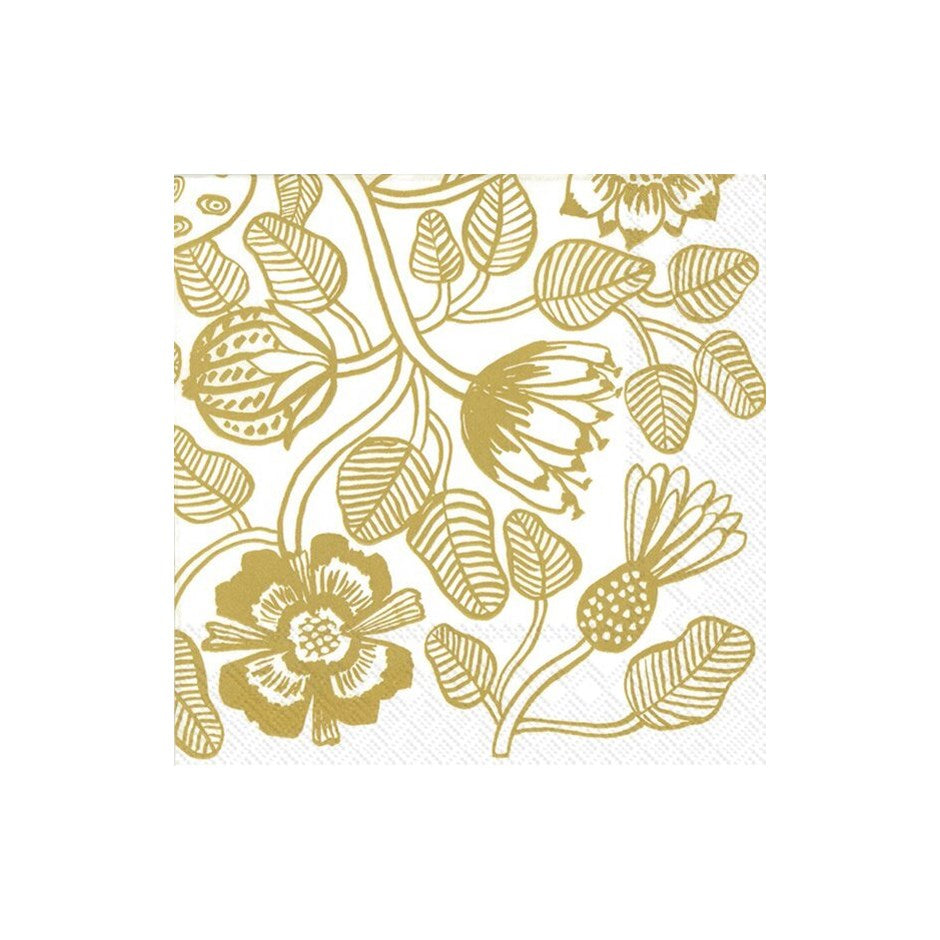 Tiara Gold Cocktail Napkins