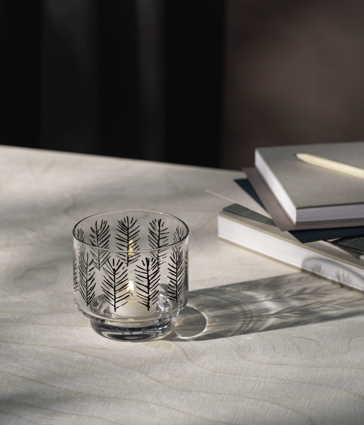 Teemu Järvi Glass Candle Holder - Spruce