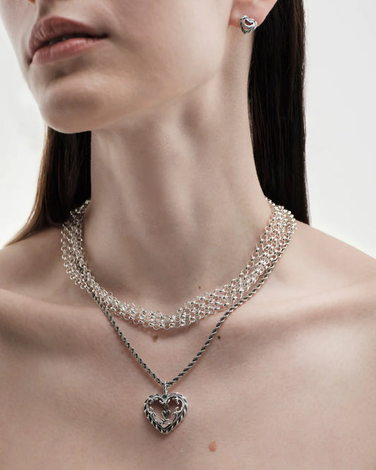 Heart of the House Large Silver Pendant