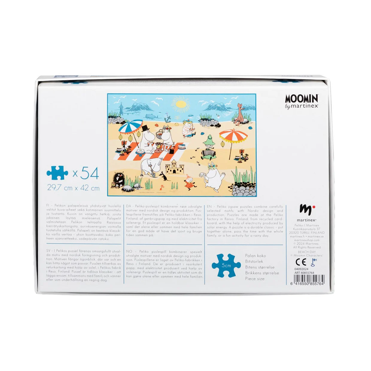 Moomin Beach Day Puzzle 54 Pieces