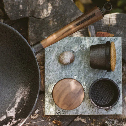 Skeppshult Swing Cast Iron Pepper Mill with Walnut Lid