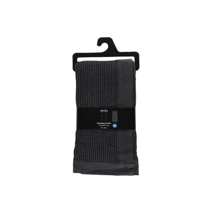 Kenno Men’s Wearable Towel - Black/Grey