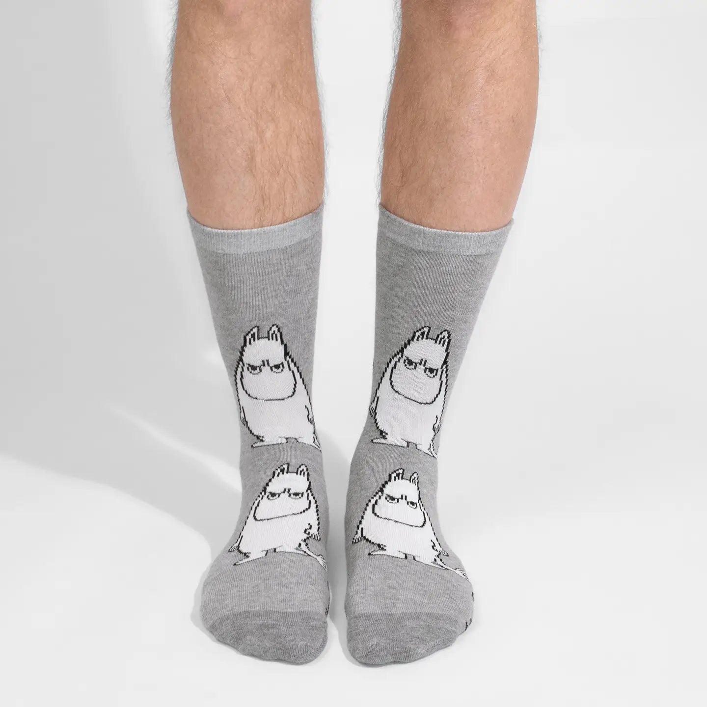 Moomintroll Grumpy Men’s Socks - Grey