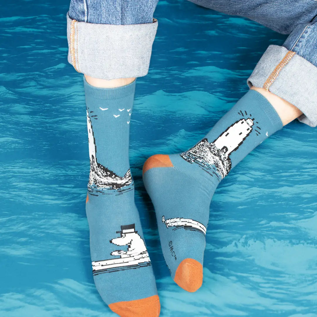 Moominpappa Boating Men’s Socks - Petrol
