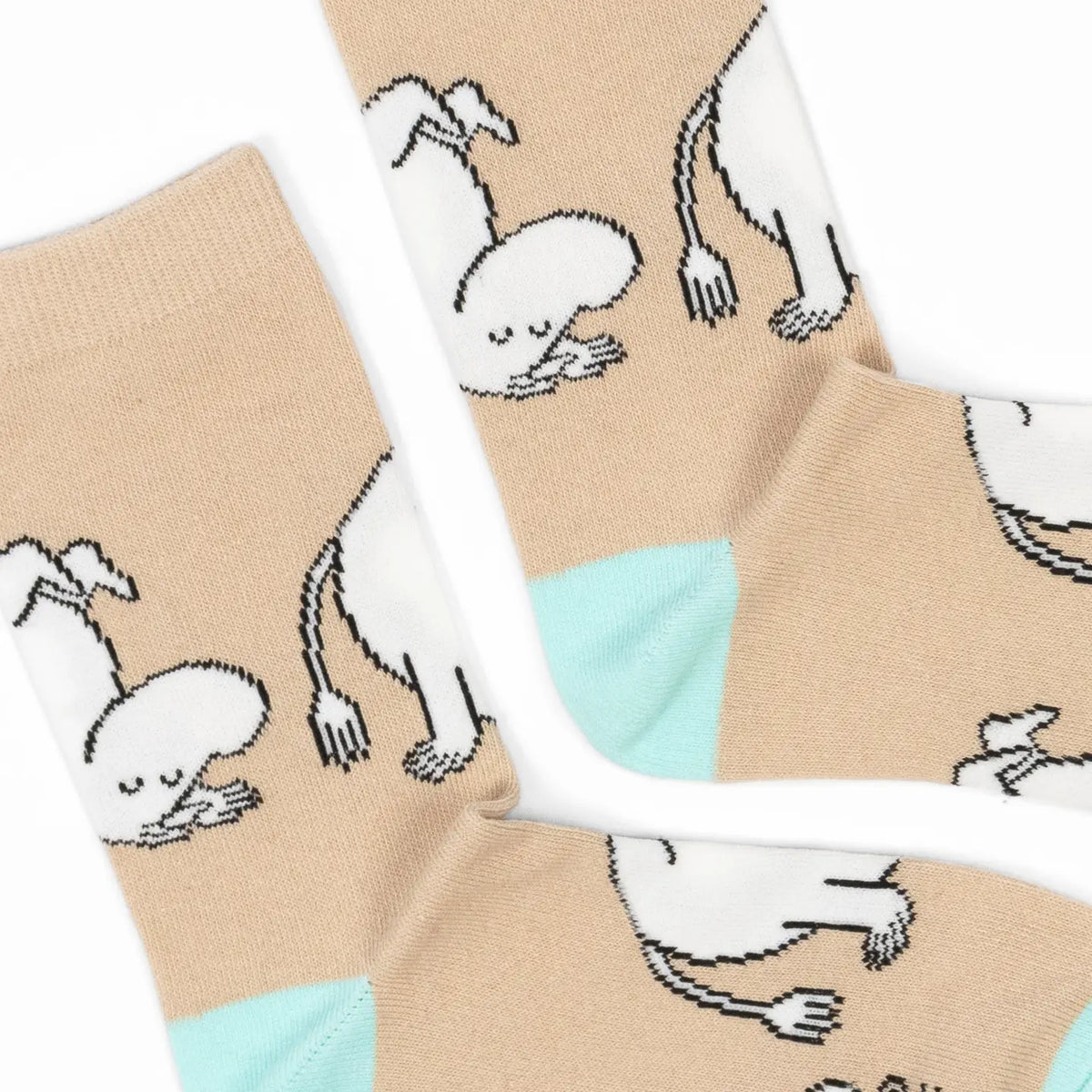 Moomin Happiness Ladies Socks - Beige