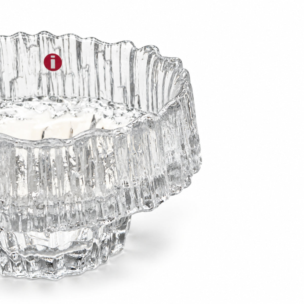 Vintage Iittala Stellaria Glass Candle Holder by Tapio Wirkkala