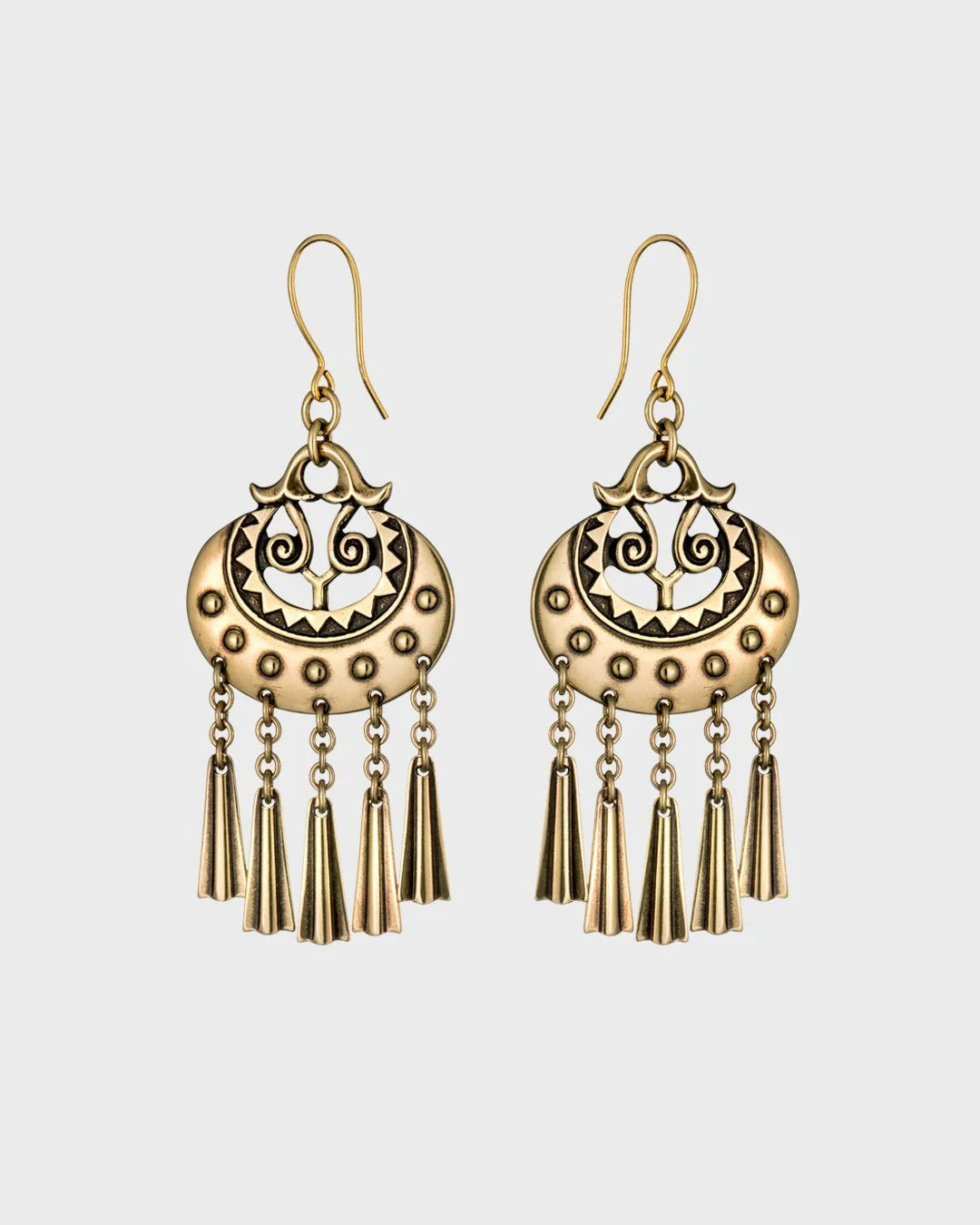 Moon Goddess Bronze Earrings