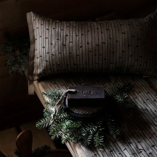 METSÄ Sauna Cover - Linen/Black 46x150cm